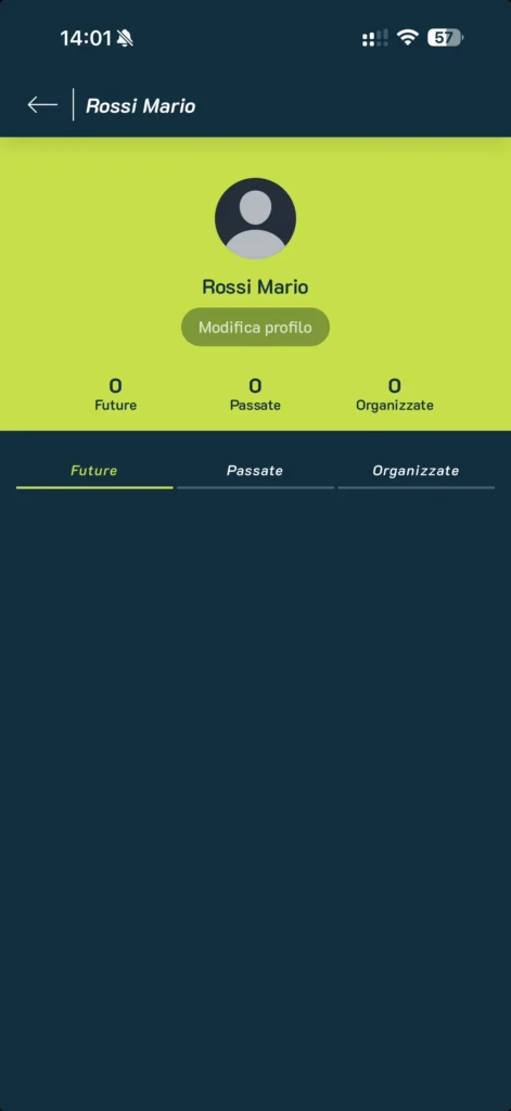 toggy app profilo personale